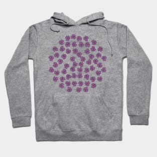 Purple Shamrock For St Patricks Day Hoodie